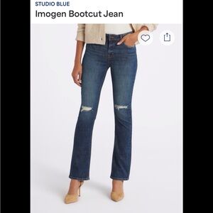 Studio Blue Women's Bootcut Jeans - Dark Wash